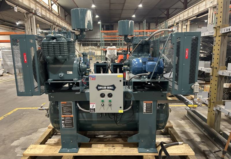 A newly installed turnkey compressor in an industrial facility in San Jose, CA